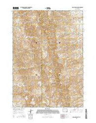 Gillam Draw East Wyoming Current topographic map, 1:24000 scale, 7.5 X 7.5 Minute, Year 2015