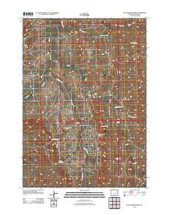 Gillam Draw West Wyoming Historical topographic map, 1:24000 scale, 7.5 X 7.5 Minute, Year 2012
