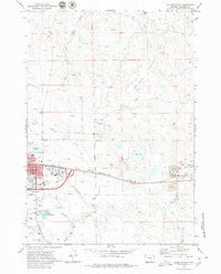 Gillette East Wyoming Historical topographic map, 1:24000 scale, 7.5 X 7.5 Minute, Year 1971