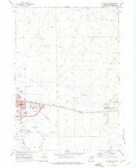 Gillette East Wyoming Historical topographic map, 1:24000 scale, 7.5 X 7.5 Minute, Year 1971