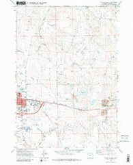 Gillette East Wyoming Historical topographic map, 1:24000 scale, 7.5 X 7.5 Minute, Year 1971