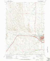 Gillette West Wyoming Historical topographic map, 1:24000 scale, 7.5 X 7.5 Minute, Year 1971