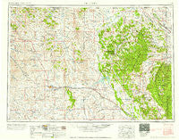 Gillette Wyoming Historical topographic map, 1:250000 scale, 1 X 2 Degree, Year 1958