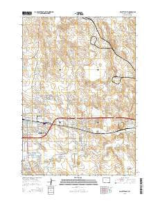 Gillette East Wyoming Current topographic map, 1:24000 scale, 7.5 X 7.5 Minute, Year 2015