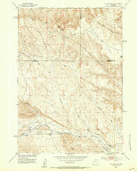 Gillies Draw Wyoming Historical topographic map, 1:24000 scale, 7.5 X 7.5 Minute, Year 1951