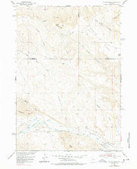 Gillies Draw Wyoming Historical topographic map, 1:24000 scale, 7.5 X 7.5 Minute, Year 1951
