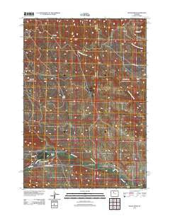 Gillies Draw Wyoming Historical topographic map, 1:24000 scale, 7.5 X 7.5 Minute, Year 2012