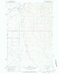 Gilmore Hill NE Wyoming Historical topographic map, 1:24000 scale, 7.5 X 7.5 Minute, Year 1966