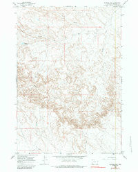 Gilmore Hill Wyoming Historical topographic map, 1:24000 scale, 7.5 X 7.5 Minute, Year 1966