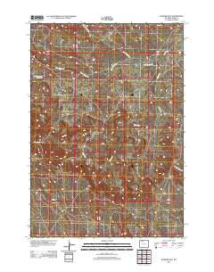 Gilmore Hill Wyoming Historical topographic map, 1:24000 scale, 7.5 X 7.5 Minute, Year 2012
