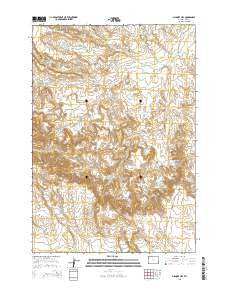 Gilmore Hill Wyoming Current topographic map, 1:24000 scale, 7.5 X 7.5 Minute, Year 2015