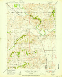 Glendo Wyoming Historical topographic map, 1:24000 scale, 7.5 X 7.5 Minute, Year 1950