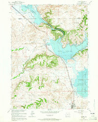 Glendo Wyoming Historical topographic map, 1:24000 scale, 7.5 X 7.5 Minute, Year 1961