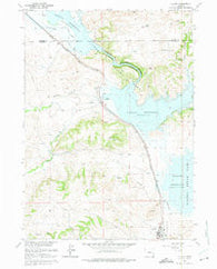 Glendo Wyoming Historical topographic map, 1:24000 scale, 7.5 X 7.5 Minute, Year 1961