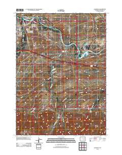Glenrock Wyoming Historical topographic map, 1:24000 scale, 7.5 X 7.5 Minute, Year 2012