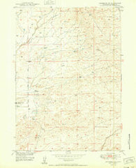 Glenrock NW Wyoming Historical topographic map, 1:24000 scale, 7.5 X 7.5 Minute, Year 1950