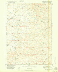 Glenrock NW Wyoming Historical topographic map, 1:24000 scale, 7.5 X 7.5 Minute, Year 1950