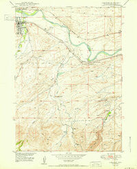 Glenrock Wyoming Historical topographic map, 1:24000 scale, 7.5 X 7.5 Minute, Year 1950