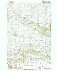 Gloin Reservoir Wyoming Historical topographic map, 1:24000 scale, 7.5 X 7.5 Minute, Year 1985