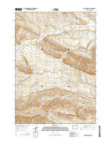 Gloin Reservoir Wyoming Current topographic map, 1:24000 scale, 7.5 X 7.5 Minute, Year 2015