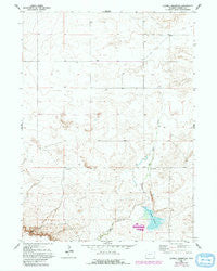 Glomill Reservoir Wyoming Historical topographic map, 1:24000 scale, 7.5 X 7.5 Minute, Year 1968