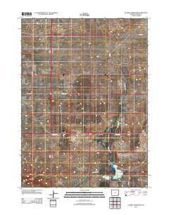 Glomill Reservoir Wyoming Historical topographic map, 1:24000 scale, 7.5 X 7.5 Minute, Year 2012