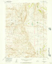 Goat Mountain Wyoming Historical topographic map, 1:24000 scale, 7.5 X 7.5 Minute, Year 1955