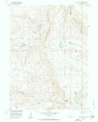 Goat Mountain Wyoming Historical topographic map, 1:24000 scale, 7.5 X 7.5 Minute, Year 1955