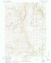 Goat Mountain Wyoming Historical topographic map, 1:24000 scale, 7.5 X 7.5 Minute, Year 1955