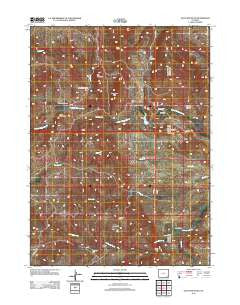 Goat Mountain Wyoming Historical topographic map, 1:24000 scale, 7.5 X 7.5 Minute, Year 2012