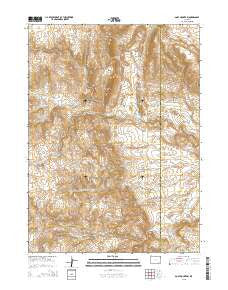 Goat Mountain Wyoming Current topographic map, 1:24000 scale, 7.5 X 7.5 Minute, Year 2015