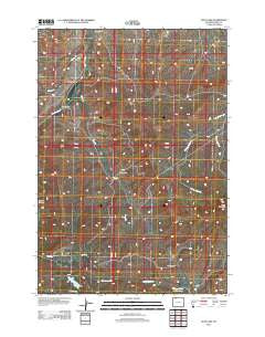 Goff Lake Wyoming Historical topographic map, 1:24000 scale, 7.5 X 7.5 Minute, Year 2012