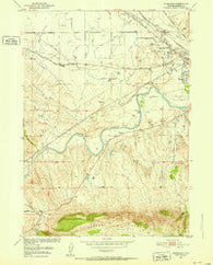 Goose Egg Wyoming Historical topographic map, 1:24000 scale, 7.5 X 7.5 Minute, Year 1950