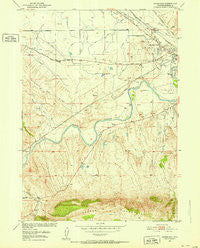 Goose Egg Wyoming Historical topographic map, 1:24000 scale, 7.5 X 7.5 Minute, Year 1950