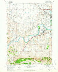 Goose Egg Wyoming Historical topographic map, 1:24000 scale, 7.5 X 7.5 Minute, Year 1961