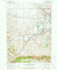 Goose Egg Wyoming Historical topographic map, 1:24000 scale, 7.5 X 7.5 Minute, Year 1961