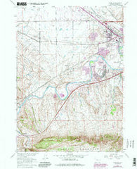 Goose Egg Wyoming Historical topographic map, 1:24000 scale, 7.5 X 7.5 Minute, Year 1961