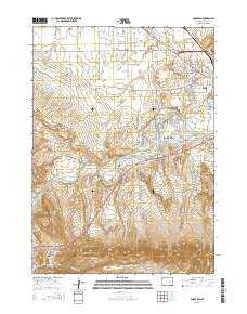 Goose Egg Wyoming Current topographic map, 1:24000 scale, 7.5 X 7.5 Minute, Year 2015