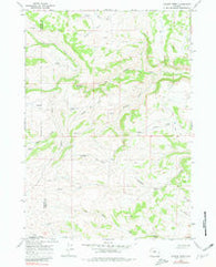 Gordon Creek Wyoming Historical topographic map, 1:24000 scale, 7.5 X 7.5 Minute, Year 1967