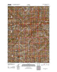 Gordon Creek Wyoming Historical topographic map, 1:24000 scale, 7.5 X 7.5 Minute, Year 2012