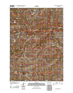 Gordon Creek Wyoming Historical topographic map, 1:24000 scale, 7.5 X 7.5 Minute, Year 2012