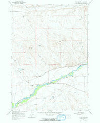 Gould Butte Wyoming Historical topographic map, 1:24000 scale, 7.5 X 7.5 Minute, Year 1966