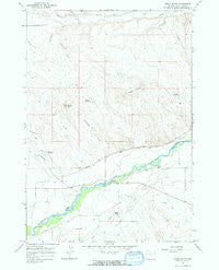 Gould Butte Wyoming Historical topographic map, 1:24000 scale, 7.5 X 7.5 Minute, Year 1966