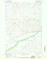 Gould Butte Wyoming Historical topographic map, 1:24000 scale, 7.5 X 7.5 Minute, Year 1966