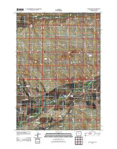 Gould Butte Wyoming Historical topographic map, 1:24000 scale, 7.5 X 7.5 Minute, Year 2012