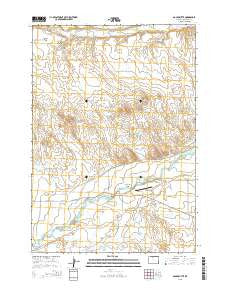 Gould Butte Wyoming Current topographic map, 1:24000 scale, 7.5 X 7.5 Minute, Year 2015