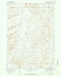 Government Creek Wyoming Historical topographic map, 1:24000 scale, 7.5 X 7.5 Minute, Year 1968