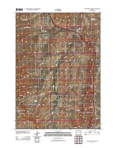 Government Creek Wyoming Historical topographic map, 1:24000 scale, 7.5 X 7.5 Minute, Year 2012