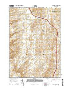 Government Creek Wyoming Current topographic map, 1:24000 scale, 7.5 X 7.5 Minute, Year 2015