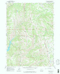 Graham Peak Wyoming Historical topographic map, 1:24000 scale, 7.5 X 7.5 Minute, Year 1967